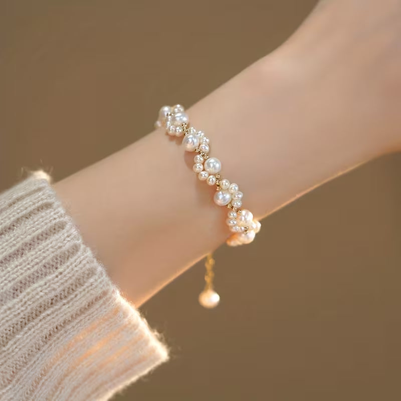 1pc Black Woven Cat Paw Geometric Bead Bracelet, High-Quality Jewelry, Upgraded Elegant Bracelet