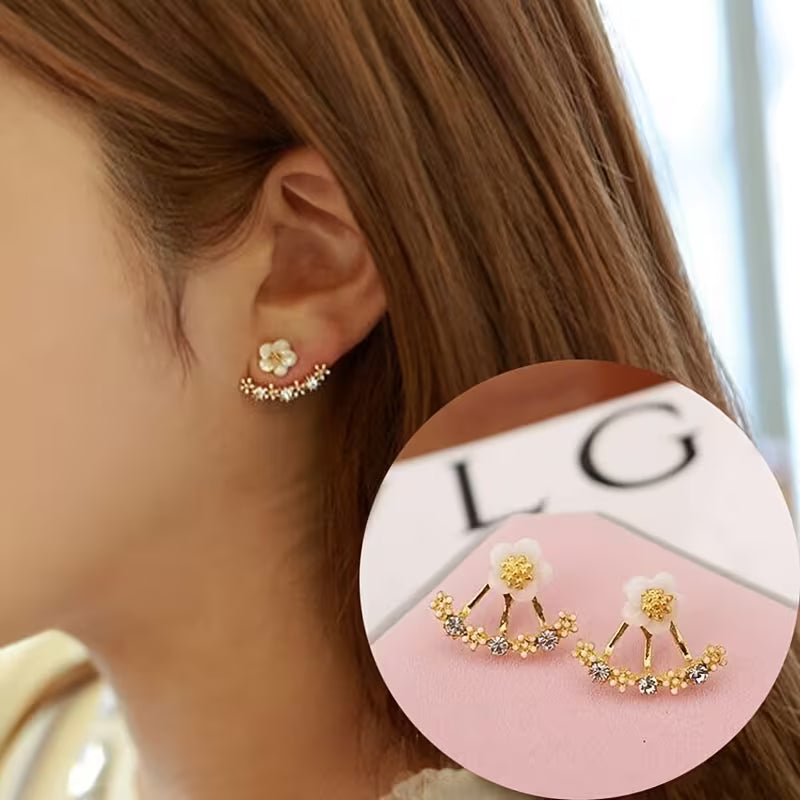 Daisy New Korean Fashion Earrings - Post Style
