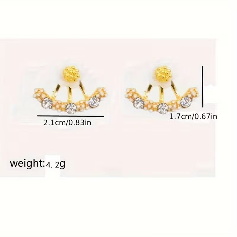 Daisy New Korean Fashion Earrings - Post Style